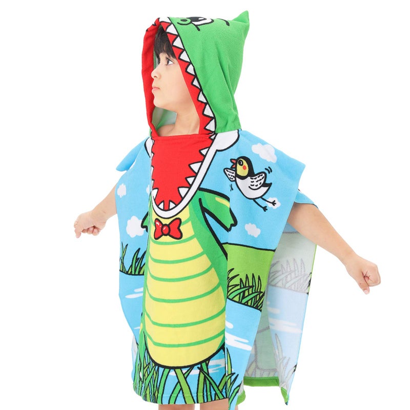 NovForth Kids Beach Towel for Boys Girls, Hooded Bath Towel Wrap, Toddler Pool Towel with Hood - Image 3